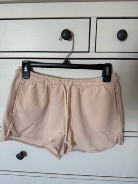 Nordstrom Waffle-Knit Drawstring Shorts - Light Pink